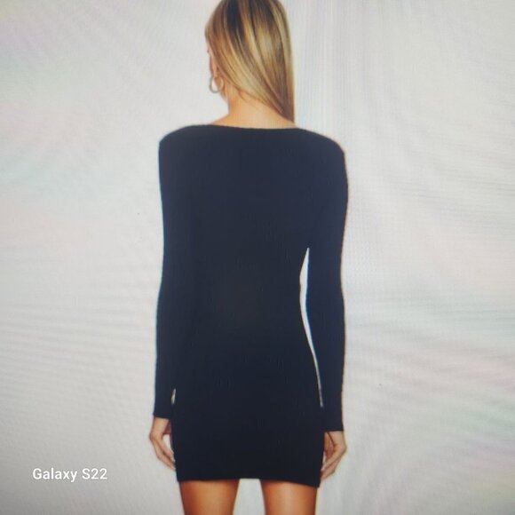 Steve Madden Veronica Cutout Long Sleeve Minidress Green Small NWT - Picture 2 of 7